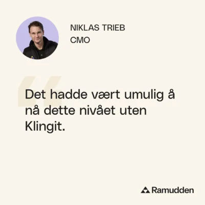 Kundeuttalelse om å jobbe med Klingit