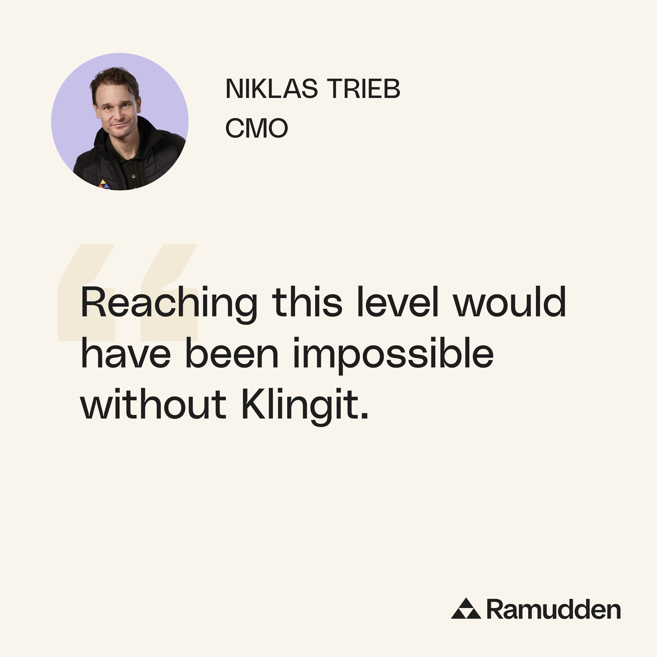 Client testimonial about working with Klingit