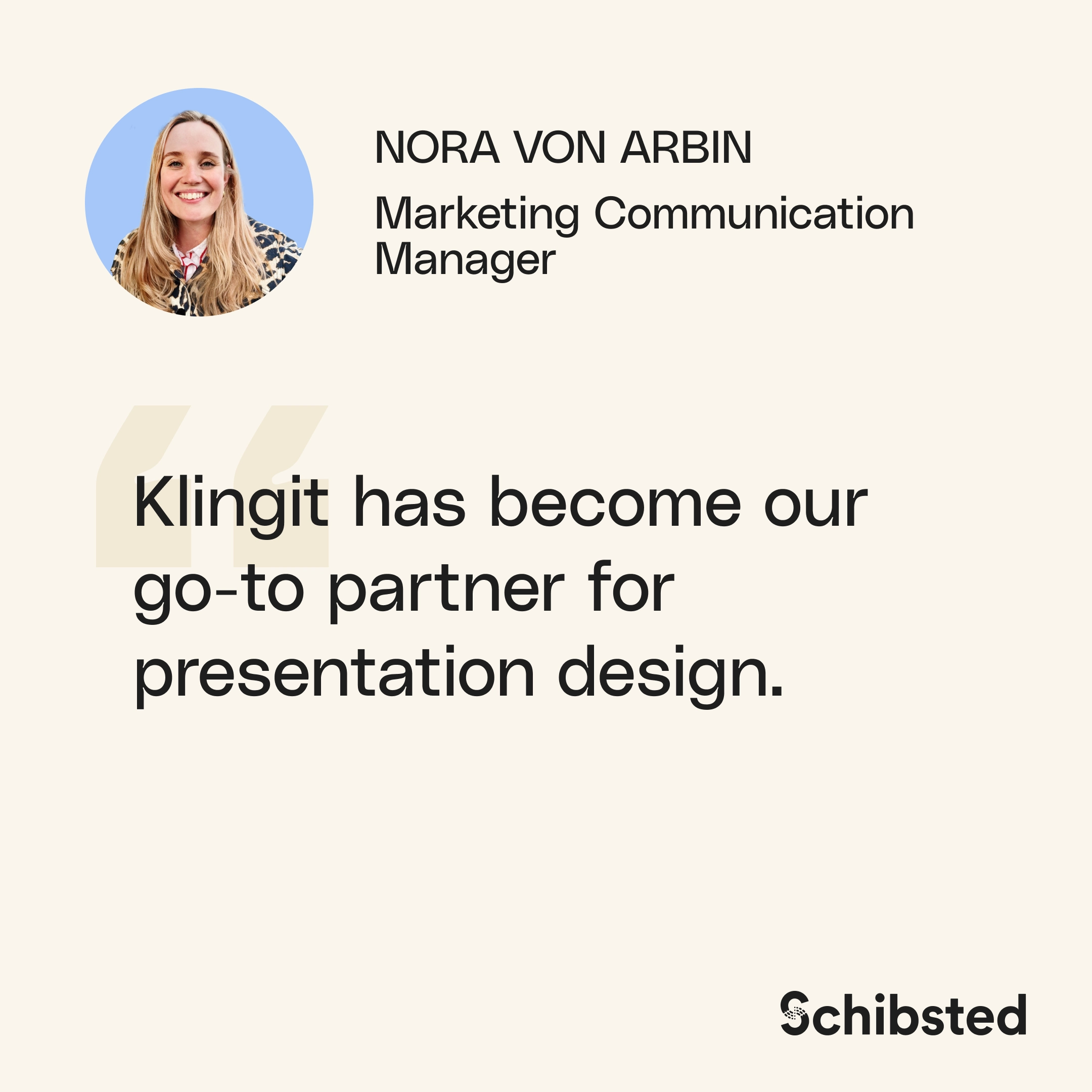 Client testimonial about working with Klingit